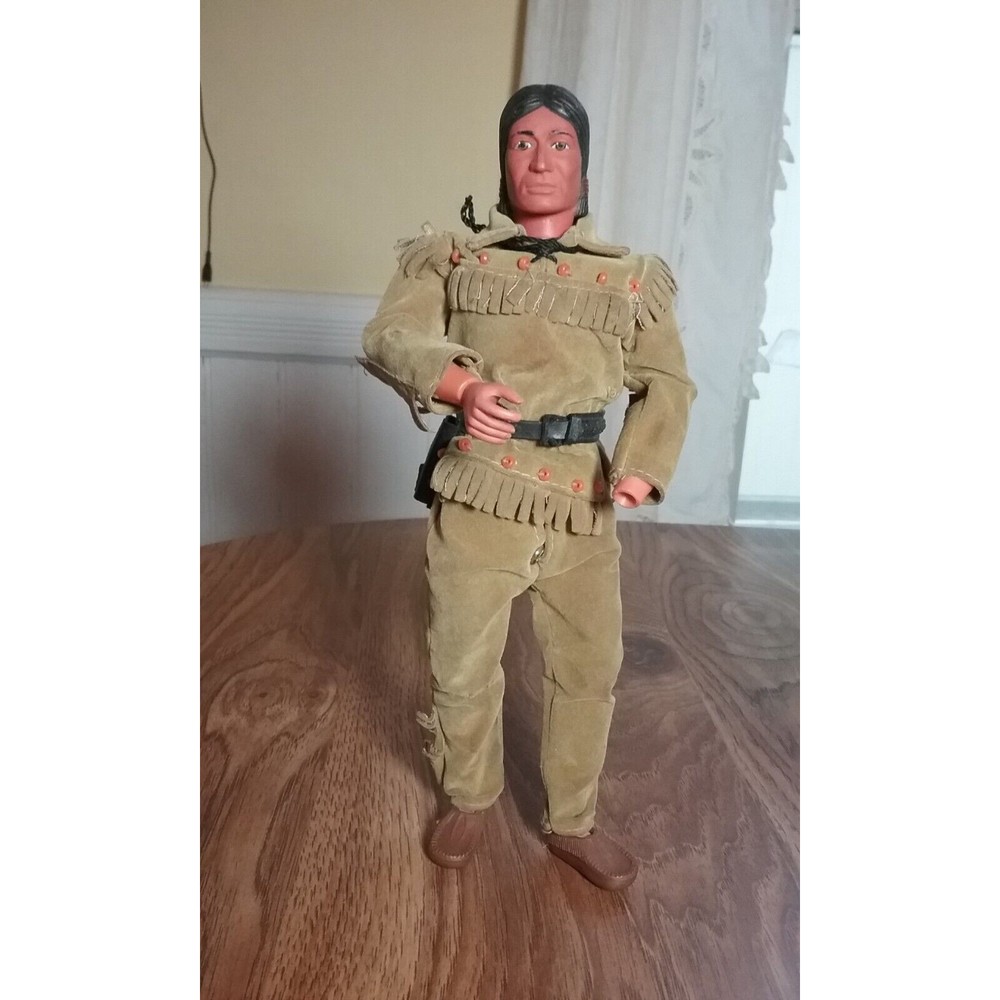 Vintage 1973 Gabriel Ind Lone Ranger Tonto Action Figure Indian Missing Hand